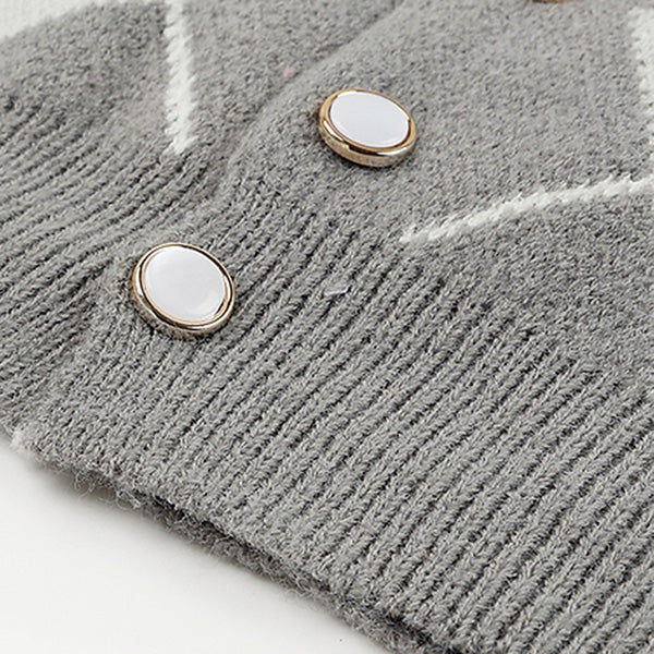 Style Core Aesthetics, New Style Trends - Coffee Time Argyle Cardigan Style Core Aesthetics, New Style Trends - Coffee Time Argyle Cardigan