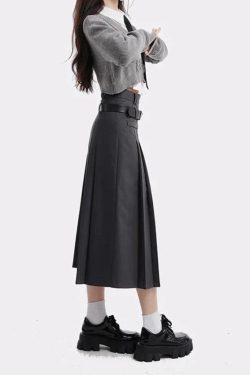 Style Core Aesthetics, New Style Trends - College Girl Pleated Midi Skirt