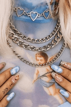 Style Core Aesthetics, New Style Trends - Collier Multicouche Coeur