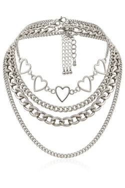 Style Core Aesthetics, New Style Trends - Collier Multicouche Coeur