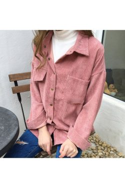 Style Core Aesthetics, New Style Trends - Comfy Cute Cord Shirt