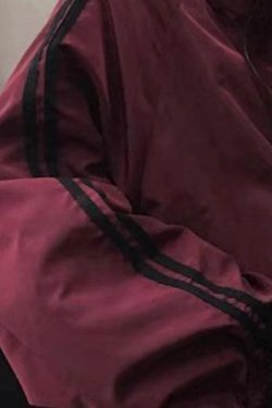 Style Core Aesthetics, New Style Trends - Contrast Stripe Zip Up Jacket