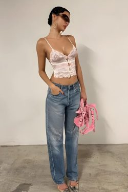 Style Core Aesthetics, New Style Trends - Coquette Bow Backless Lace Top