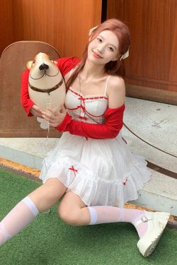 Style Core Aesthetics, New Style Trends - Coquette Mini Dress With Cardigan