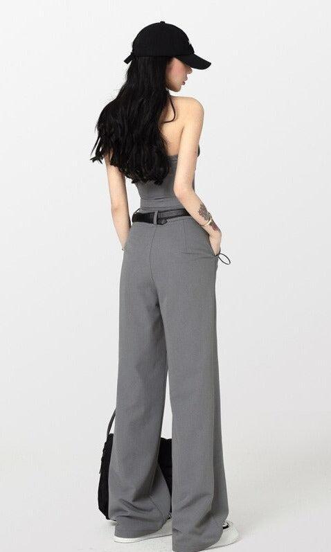 Style Core Aesthetics, New Style Trends - Corset Top & Wide Leg Pants Two Piece Set Style Core Aesthetics, New Style Trends - Corset Top & Wide Leg Pants Two Piece Set