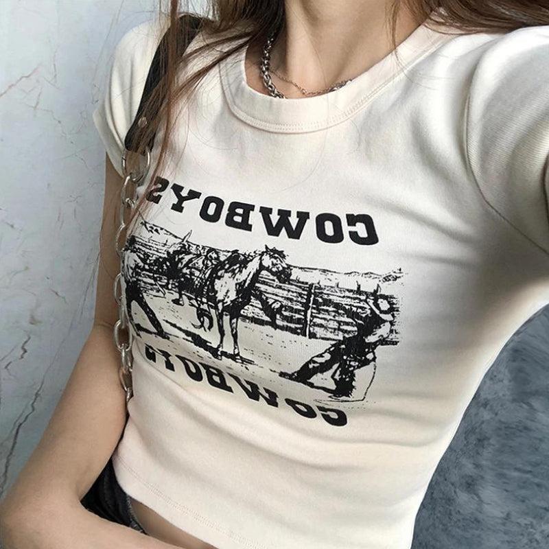 Style Core Aesthetics, New Style Trends - Cowboys Crop Tee Style Core Aesthetics, New Style Trends - Cowboys Crop Tee