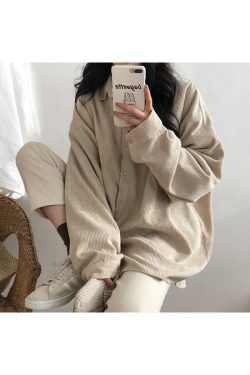 Style Core Aesthetics, New Style Trends - Cozy Up Cord Shirt