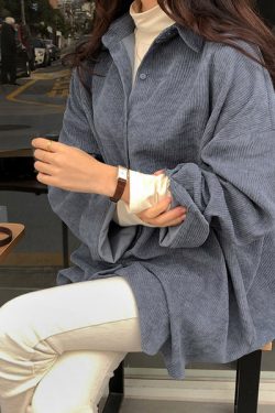 Style Core Aesthetics, New Style Trends - Cozy Up Cord Shirt