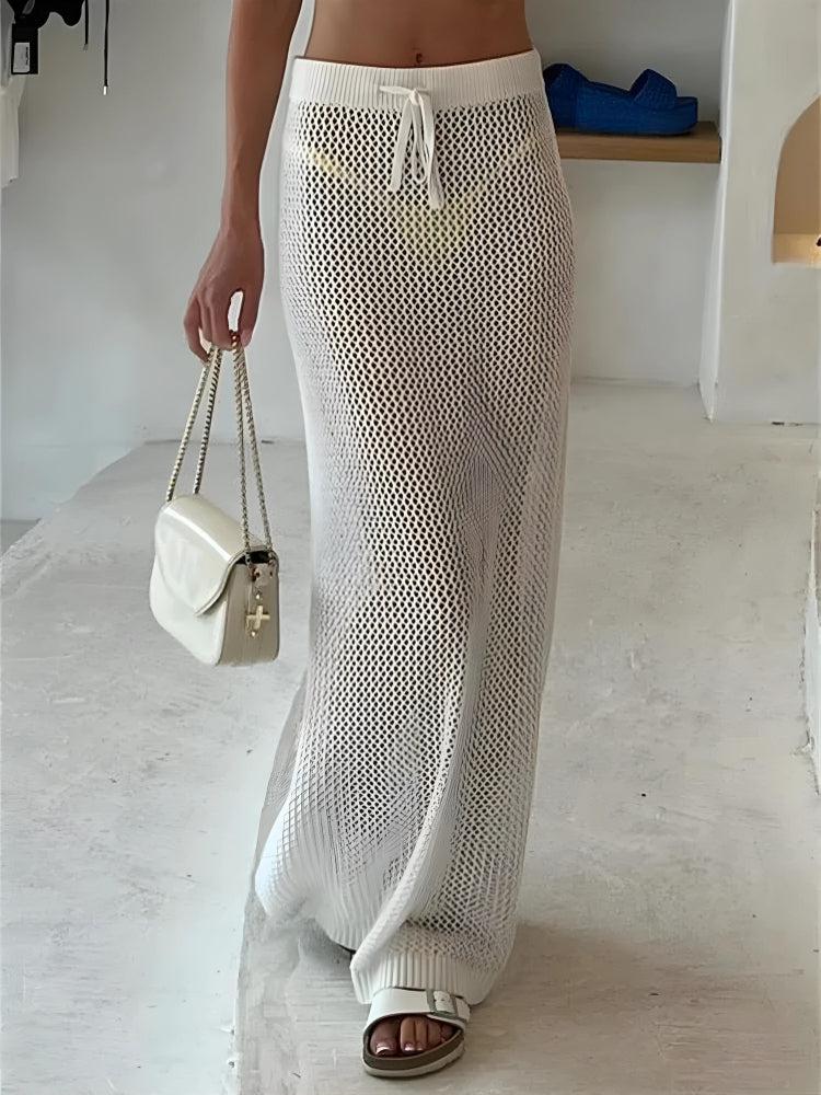 Style Core Aesthetics, New Style Trends - Crochet Beach Maxi Skirt Style Core Aesthetics, New Style Trends - Crochet Beach Maxi Skirt