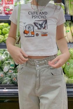 Style Core Aesthetics, New Style Trends - Cute and Psycho Crop Top