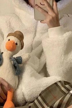 Style Core Aesthetics, New Style Trends - Cute Ear Hooded Zip Up Fleece Jacket