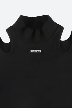 Style Core Aesthetics, New Style Trends - Cyberpunk Cut Out Corduroy Bodysuit