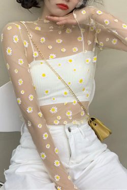 Style Core Aesthetics, New Style Trends - Daisy Mesh Top + Tee Co-Ord