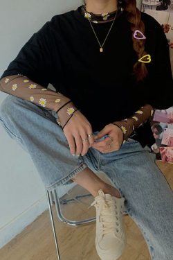 Style Core Aesthetics, New Style Trends - Daisy Mesh Top + Tee Co-Ord