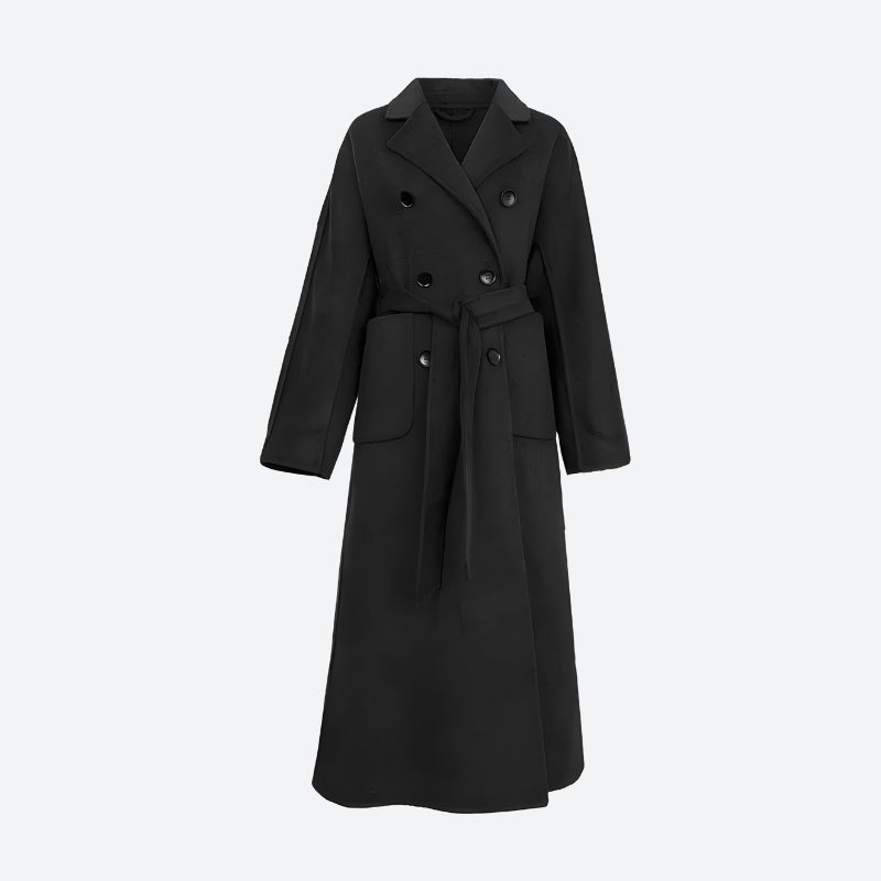 Style Core Aesthetics, New Style Trends - Dark Academia Belted Long Coat Style Core Aesthetics, New Style Trends - Dark Academia Belted Long Coat