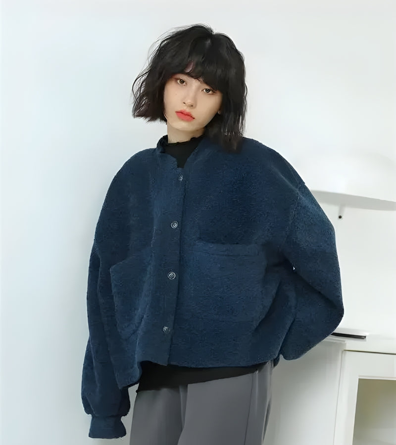 Style Core Aesthetics, New Style Trends - Dark Academia Button Up Pockets Cardigan Style Core Aesthetics, New Style Trends - Dark Academia Button Up Pockets Cardigan