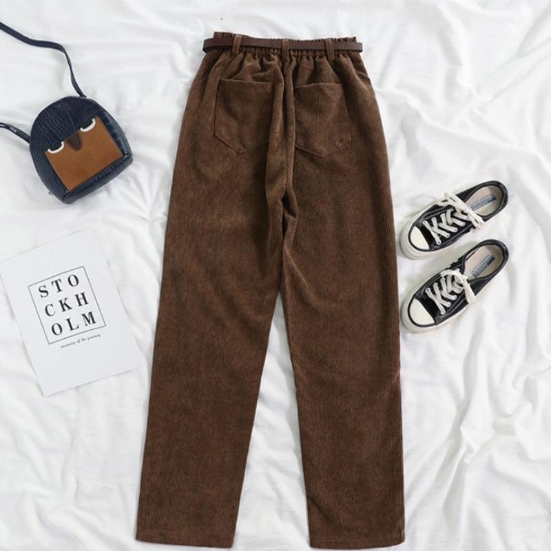 Style Core Aesthetics, New Style Trends - Dark Academia Corduroy Pants Style Core Aesthetics, New Style Trends - Dark Academia Corduroy Pants