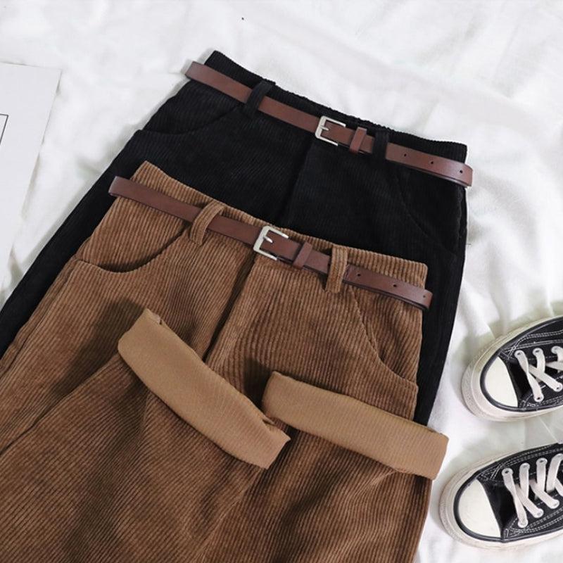Style Core Aesthetics, New Style Trends - Dark Academia Corduroy Pants Style Core Aesthetics, New Style Trends - Dark Academia Corduroy Pants