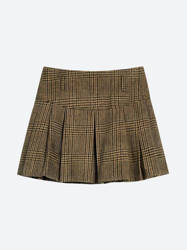 Style Core Aesthetics, New Style Trends - Dark Academia Plaid Two Piece Set Style Core Aesthetics, New Style Trends - Dark Academia Plaid Two Piece Set