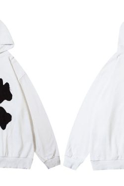 Style Core Aesthetics, New Style Trends - 'Devil Teeth' Embroidery Hoodie