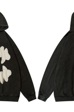 Style Core Aesthetics, New Style Trends - 'Devil Teeth' Embroidery Hoodie