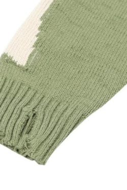 Style Core Aesthetics, New Style Trends - Distressed Oversized Skeleton Knit Sweater