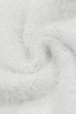 Style Core Aesthetics, New Style Trends - 'Dominate' Furry Knit Cotton Sweater