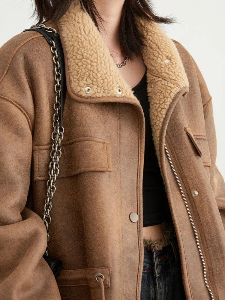 Style Core Aesthetics, New Style Trends - Double Faced Faux Leather Jacket Style Core Aesthetics, New Style Trends - Double Faced Faux Leather Jacket