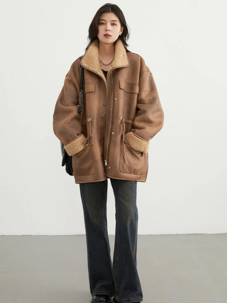 Style Core Aesthetics, New Style Trends - Double Faced Faux Leather Jacket Style Core Aesthetics, New Style Trends - Double Faced Faux Leather Jacket