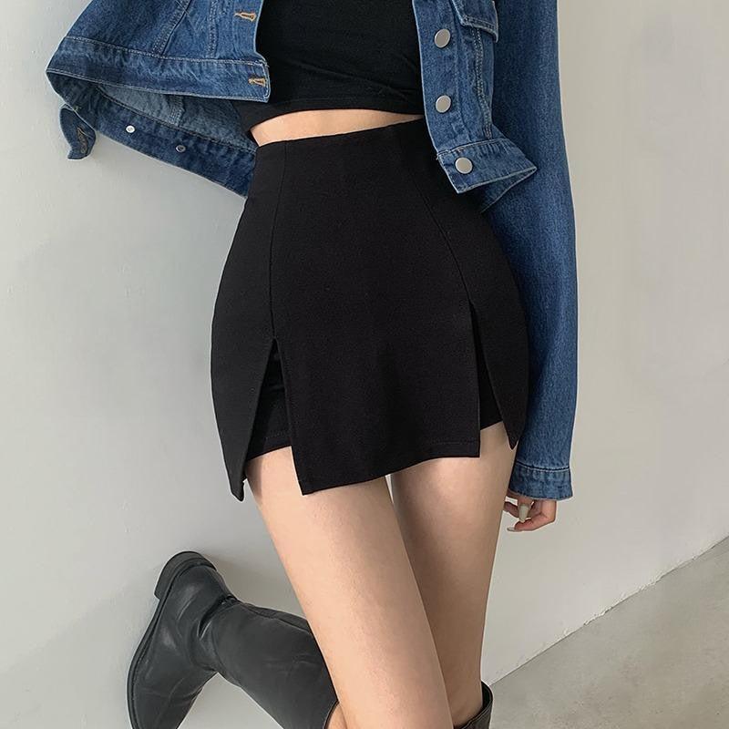 Style Core Aesthetics, New Style Trends - Double Side Slit Mini Skort Style Core Aesthetics, New Style Trends - Double Side Slit Mini Skort