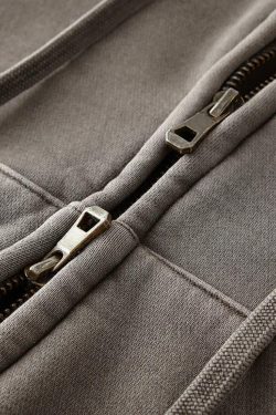 Style Core Aesthetics, New Style Trends - Double Zip-Up Cropped Hoodie