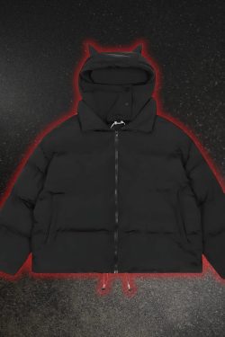 Style Core Aesthetics, New Style Trends - Doudoune avec corne