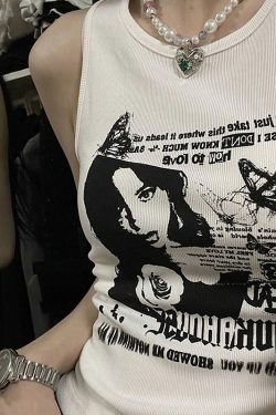 Style Core Aesthetics, New Style Trends - Downtown Aesthetic Ribbed Top