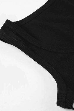 Style Core Aesthetics, New Style Trends - Dragonfly Print Ribbed Cropped Tank Top