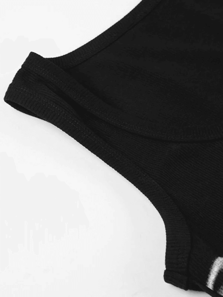 Style Core Aesthetics, New Style Trends - Dragonfly Print Ribbed Cropped Tank Top Style Core Aesthetics, New Style Trends - Dragonfly Print Ribbed Cropped Tank Top