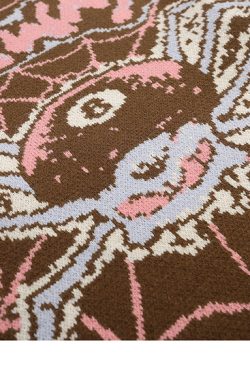 Style Core Aesthetics, New Style Trends - Evil Spider Graphic Knit Cotton Sweater