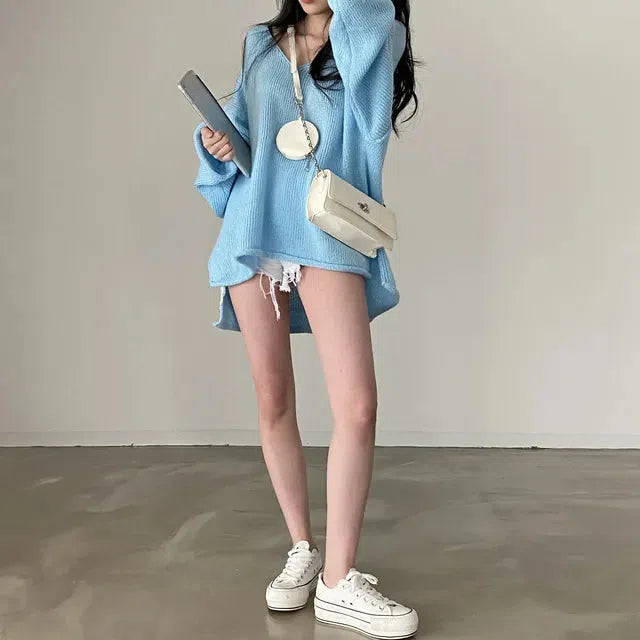 Style Core Aesthetics, New Style Trends - Extra Long Sleeve Loose Sweater Style Core Aesthetics, New Style Trends - Extra Long Sleeve Loose Sweater