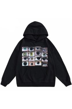 Style Core Aesthetics, New Style Trends - Eyes Hoodie