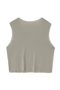 Style Core Aesthetics, New Style Trends - Face Print Cropped Tank Top
