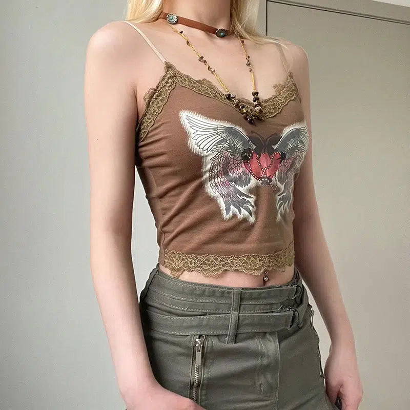 Style Core Aesthetics, New Style Trends - Fairy Grunge Angel Wings Top Style Core Aesthetics, New Style Trends - Fairy Grunge Angel Wings Top