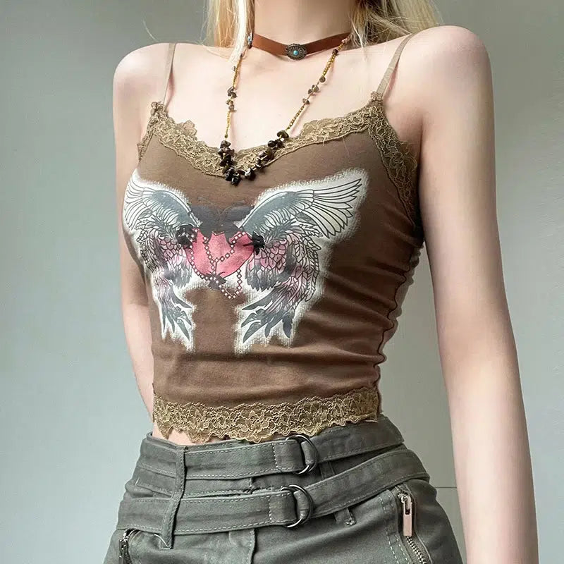 Style Core Aesthetics, New Style Trends - Fairy Grunge Angel Wings Top Style Core Aesthetics, New Style Trends - Fairy Grunge Angel Wings Top