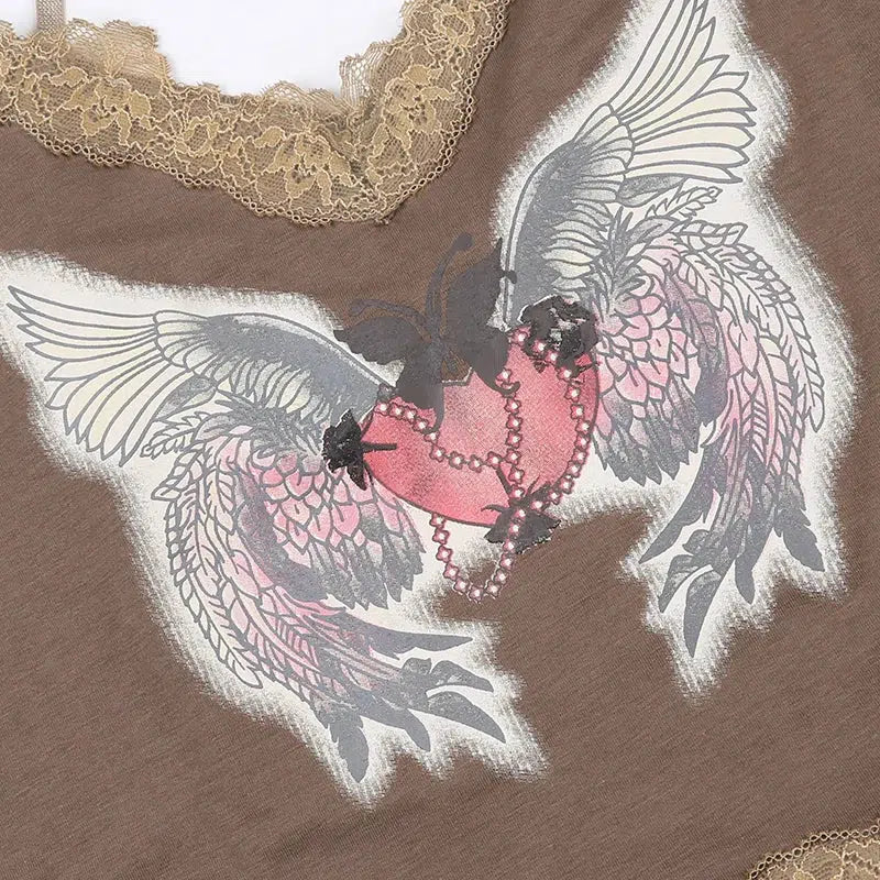 Style Core Aesthetics, New Style Trends - Fairy Grunge Angel Wings Top Style Core Aesthetics, New Style Trends - Fairy Grunge Angel Wings Top