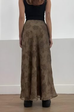 Style Core Aesthetics, New Style Trends - Fairy Grunge Floral Maxi Skirt