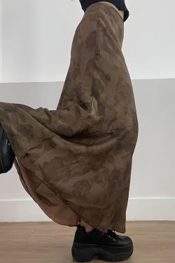 Style Core Aesthetics, New Style Trends - Fairy Grunge Floral Maxi Skirt