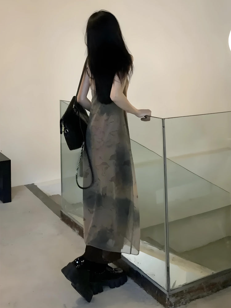 Style Core Aesthetics, New Style Trends - Fairy Grunge Forest Midi Dress Style Core Aesthetics, New Style Trends - Fairy Grunge Forest Midi Dress