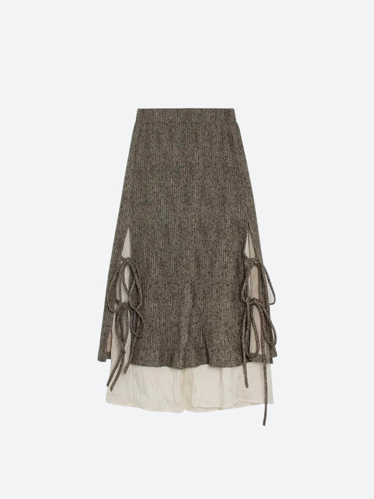 Style Core Aesthetics, New Style Trends - Fairy Grunge Lace Up Midi Skirt Style Core Aesthetics, New Style Trends - Fairy Grunge Lace Up Midi Skirt