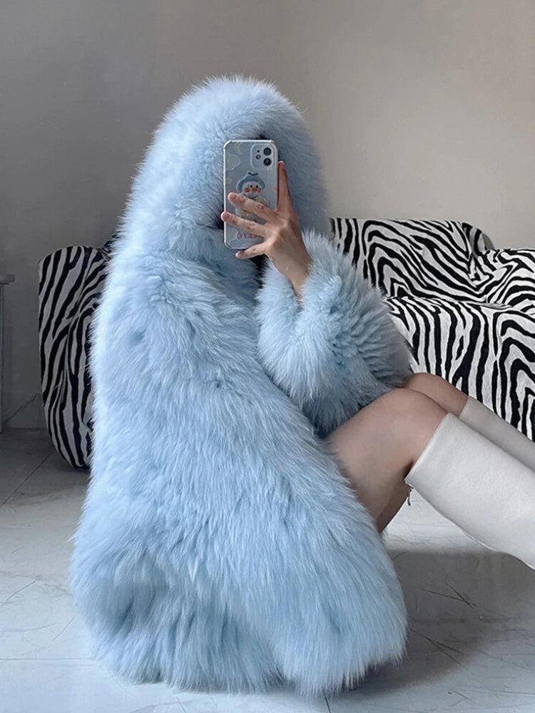 Style Core Aesthetics, New Style Trends - Faux Fur Hooded Jacket Style Core Aesthetics, New Style Trends - Faux Fur Hooded Jacket