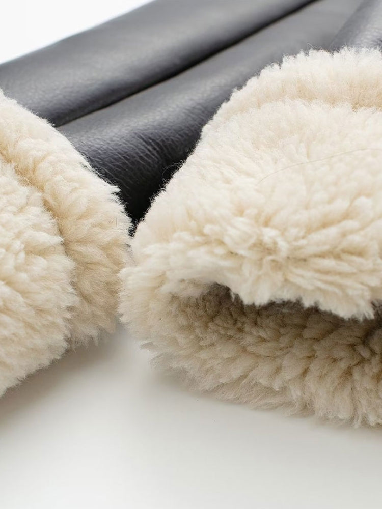 Style Core Aesthetics, New Style Trends - Faux Fur Lined Biker Jacket Style Core Aesthetics, New Style Trends - Faux Fur Lined Biker Jacket