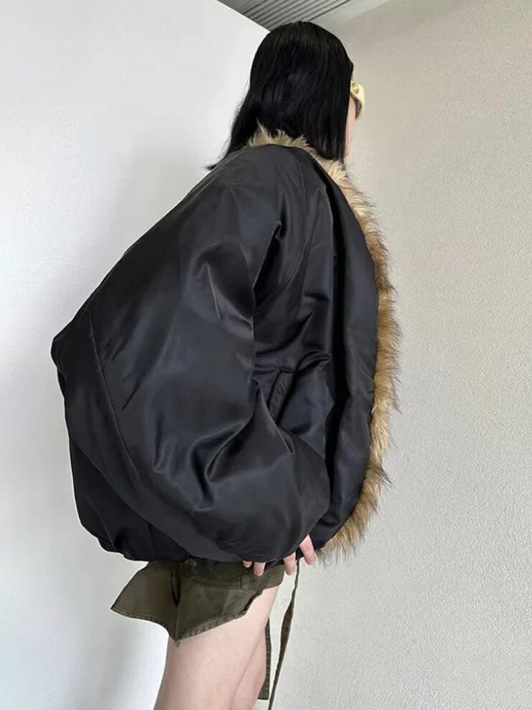 Style Core Aesthetics, New Style Trends - Faux Fur Puffer Jacket Style Core Aesthetics, New Style Trends - Faux Fur Puffer Jacket