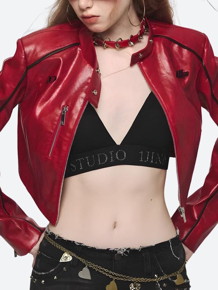 Style Core Aesthetics, New Style Trends - Faux Leather Biker Jacket Style Core Aesthetics, New Style Trends - Faux Leather Biker Jacket